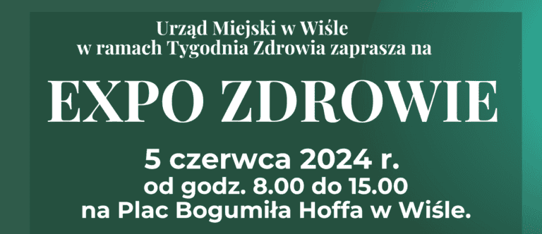 Expo Zdrowie w ramach tygodnia zdrowia na wiślańskim rynku